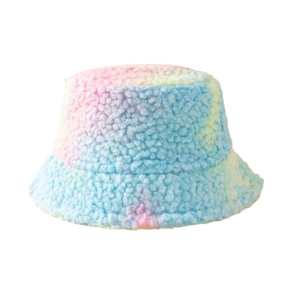 Tie-Dye Fuzzy Bucket Hat - Picture 2 of 3